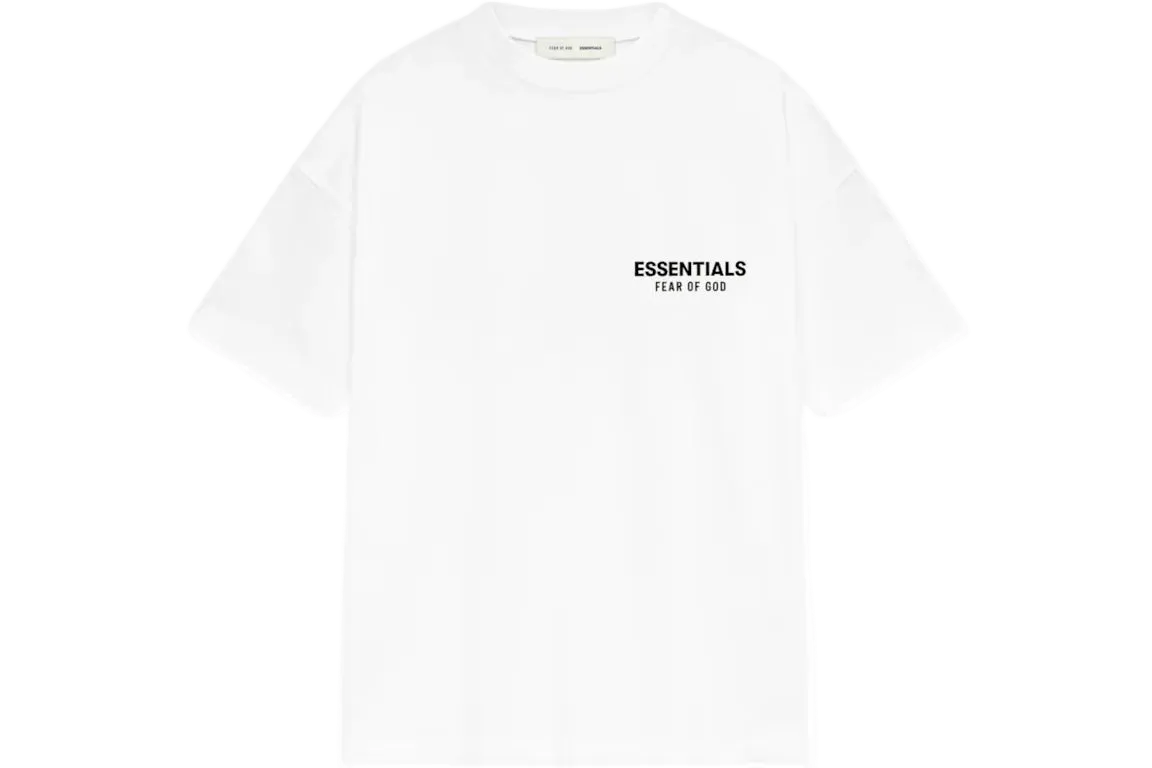FEAR OF GOD ESSENTIALS CLASSIC FIT TEE BRIGHZ WHITE