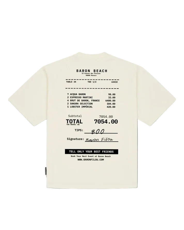 BARON FILOU BEACH BILL T-SHIRT OFF-WHITE SS26