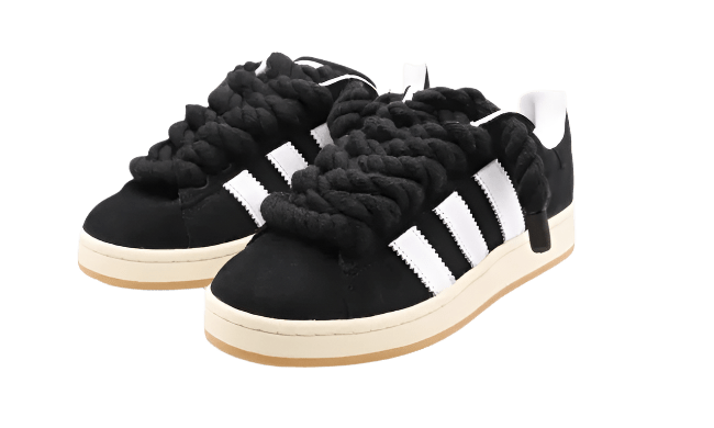 ADIDAS CAMPUS 00S BLACK NOIR W/ BLACK ROPE LACES () - Rdrop
