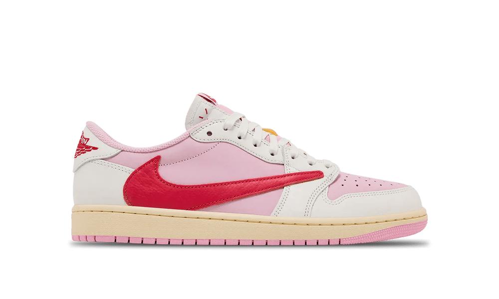 Air Jordan 1 Retro Low OG SP Travis Scott Sail Tropical Pink (IQ7604-101) - Rdrop