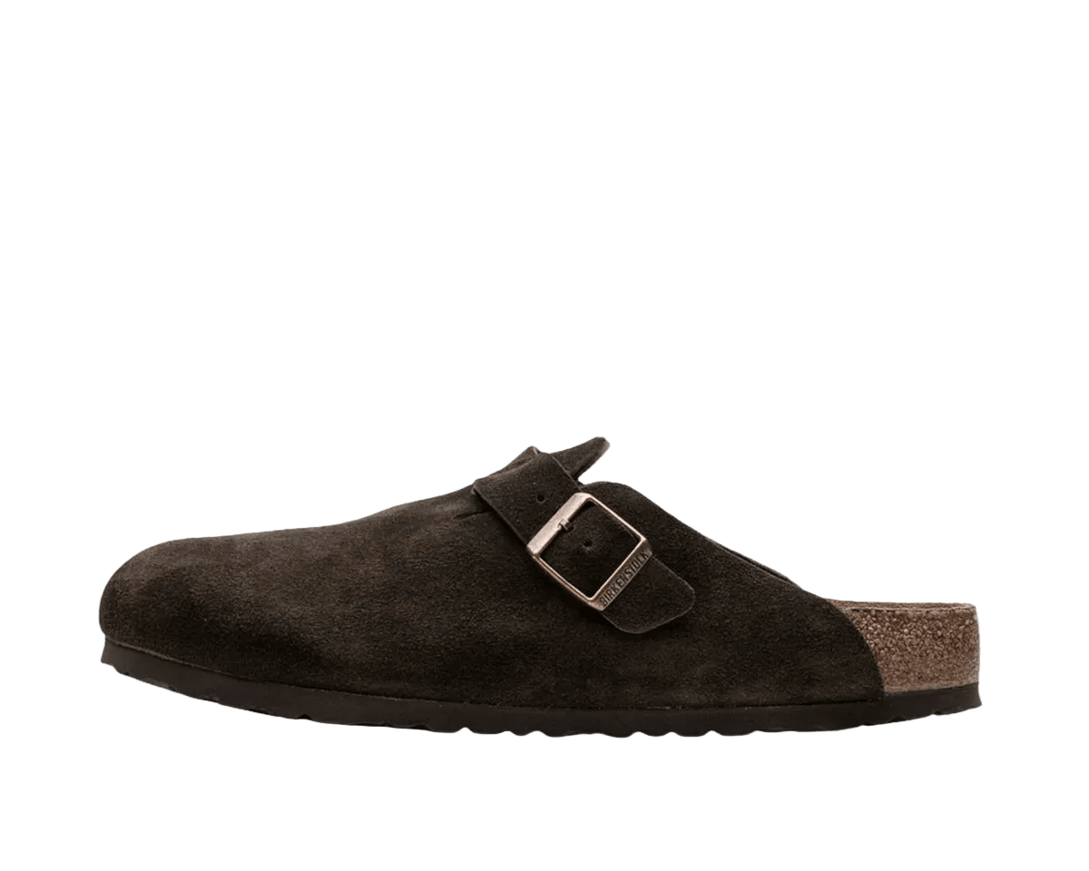 BIRKENSTOCK BOSTON SOFT FOOTBED SUEDE MOCHA () - Rdrop