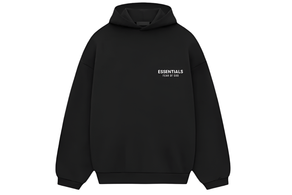 FEAR OF GOD ESSENTIALS FLEECE HOODIE (FW24) BLACK () - Rdrop