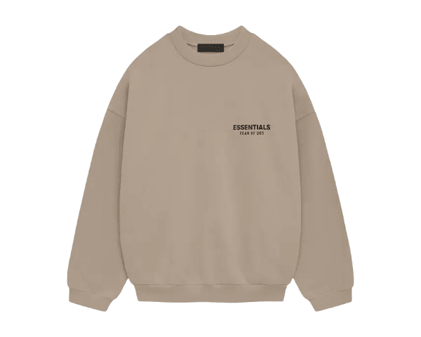 FEAR OF GOD ESSENTIALS HOODIE CREWNECK DESERT SAND () - Rdrop