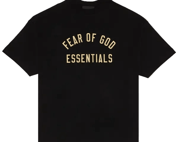 FEAR OF GOD ESSENTIALS JERSEY CREWNECK TEE BLACK () - Rdrop
