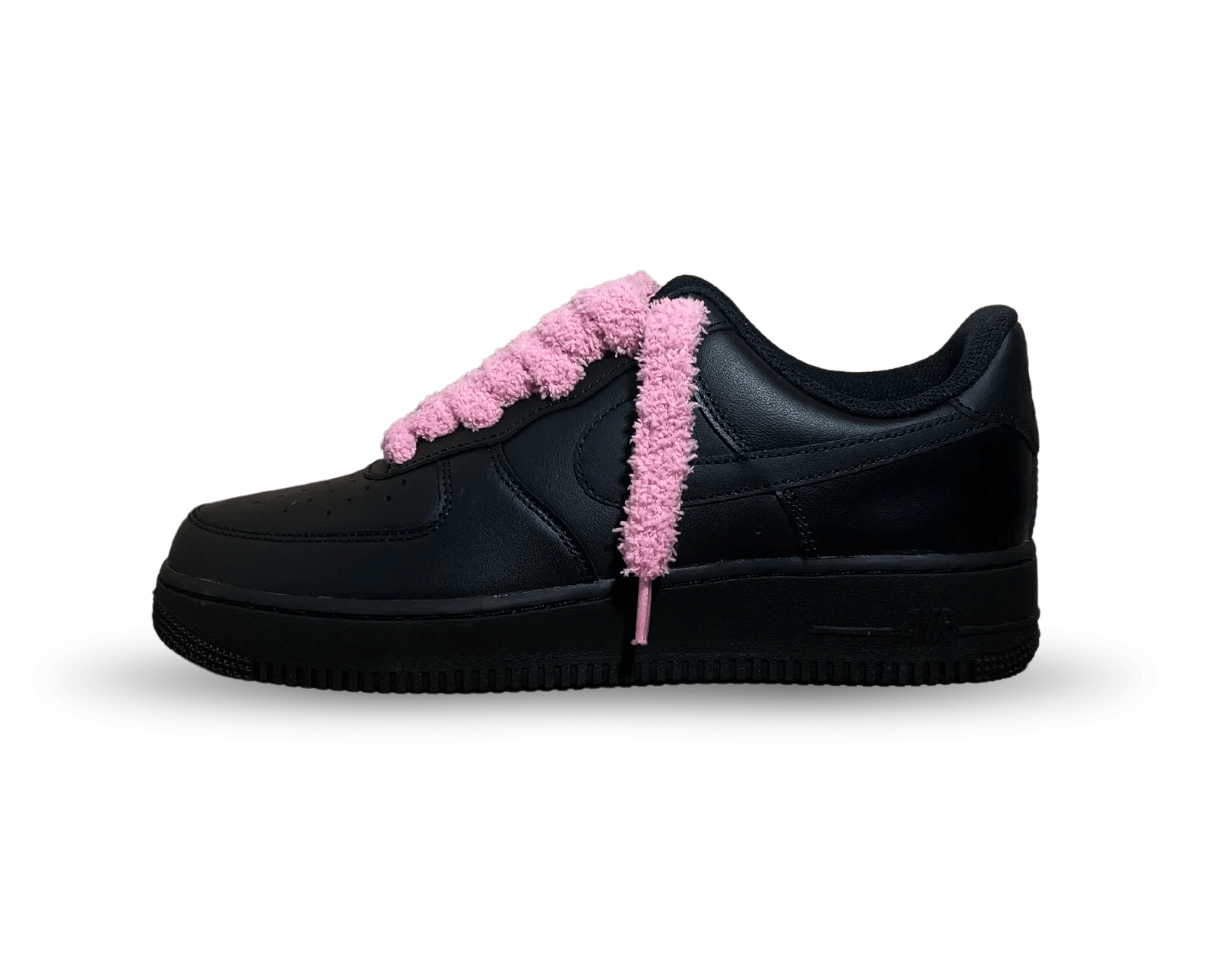 NIKE AIR FORCE 1 LOW ‘07 BLACK / FLUFFY PINK LACE () - Rdrop