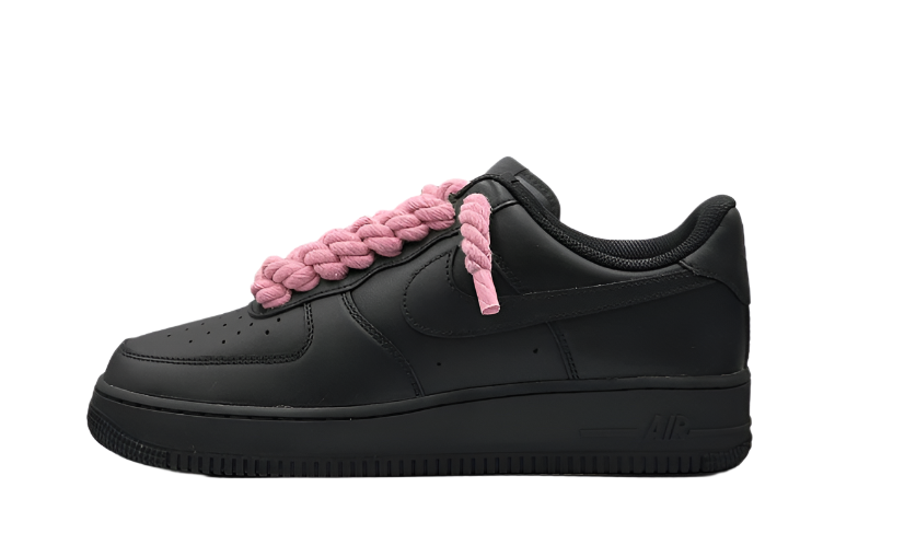 Nike Af1 Laced Air Forces NIKE AIR FORCE LOW 07 TRIPLE BLACK W