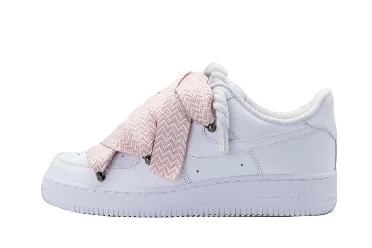 NIKE AIR FORCE 1 LOW ‘07 WHITE / LANVIN PINK ROPE