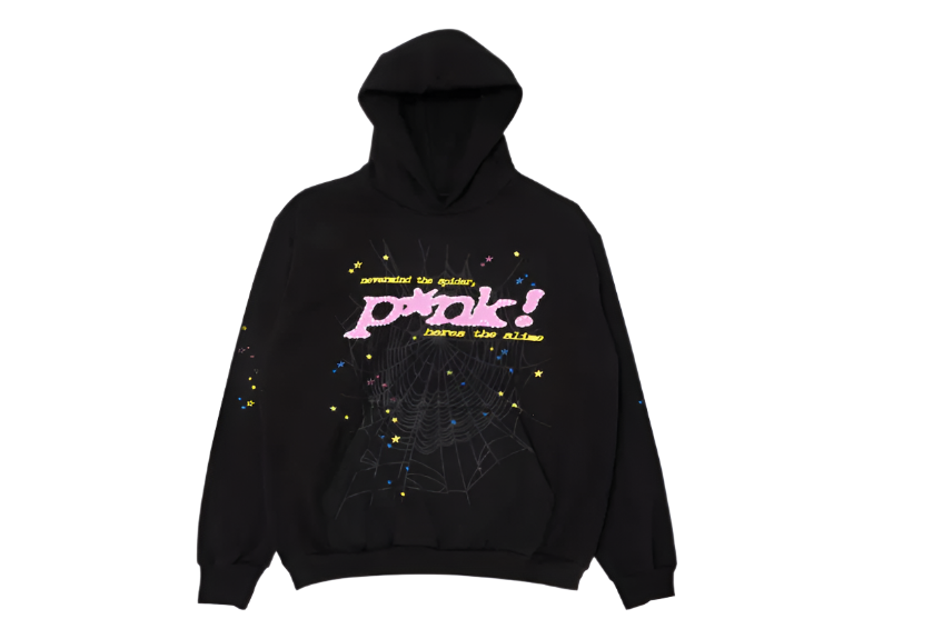 SP5DER P*NK HOODIE BLACK - Rdrop