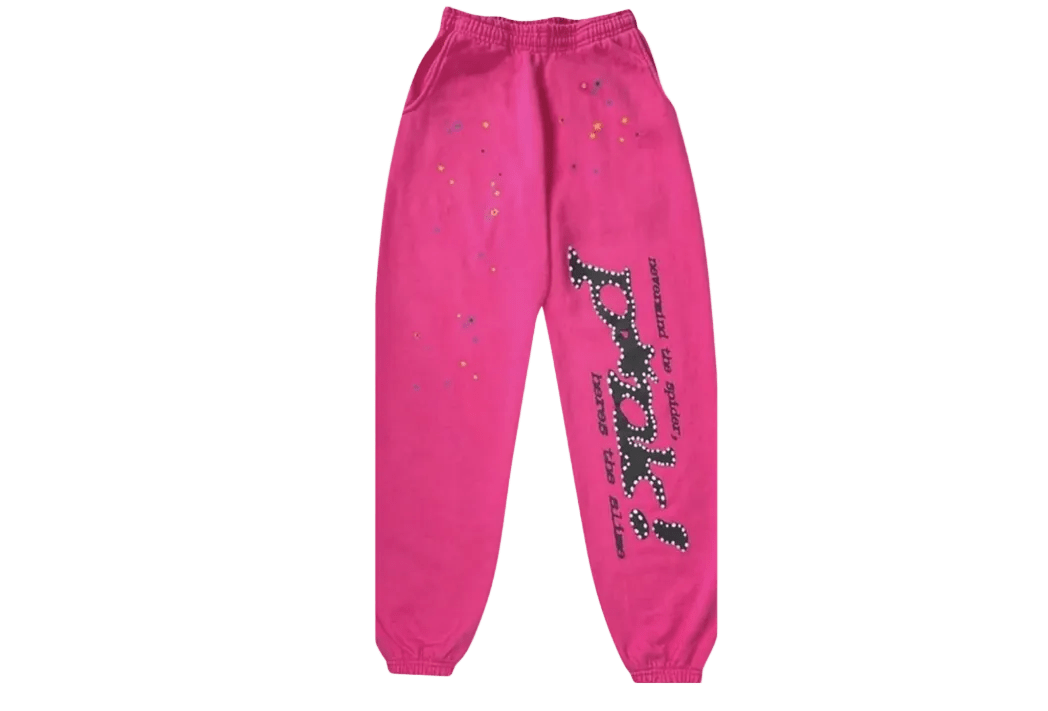 SP5DER P*NK V2 SWEATPANTS PINK () - Rdrop