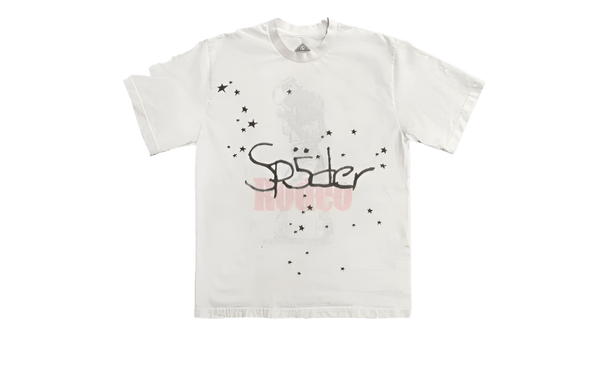TRAVIS SCOTT CACTUS JACK X SP5DER DAYS BEFORE RODEO II TEE WHITE