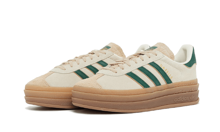 ADIDAS GAZELLE BOLD MAGIC BEIGE COLLEGIATE GREEN (ID7056) - Rdrop