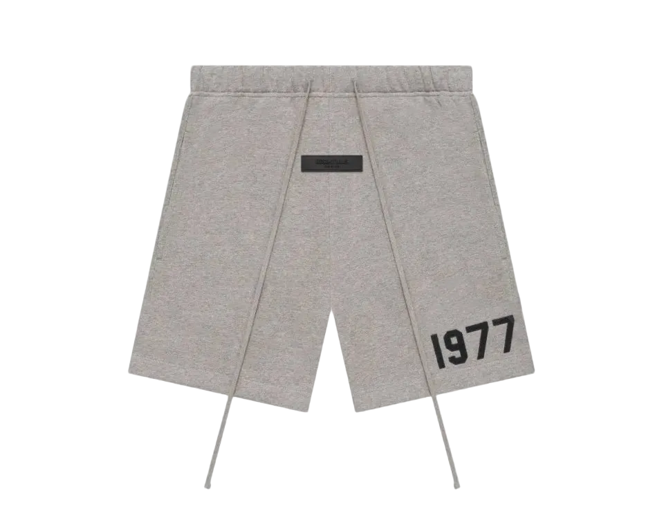 FEAR OF GOD ESSENTIALS 1977 SWEATSHORT DARK OATMEAL