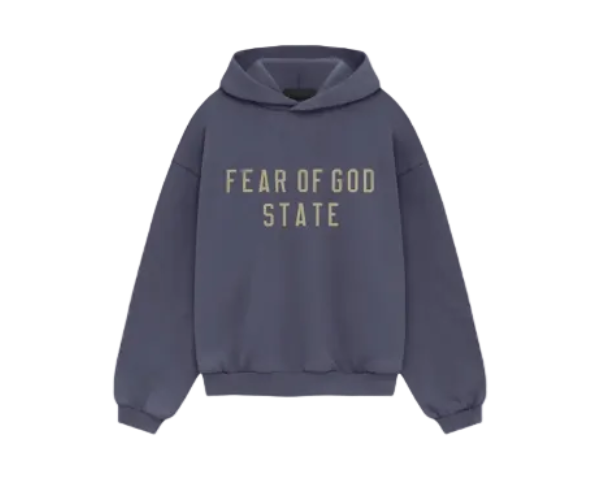 FEAR OF GOD ESSENTIALS HOODIE MARINE