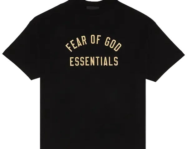 FEAR OF GOD ESSENTIALS JERSEY CREWNECK TEE BLACK