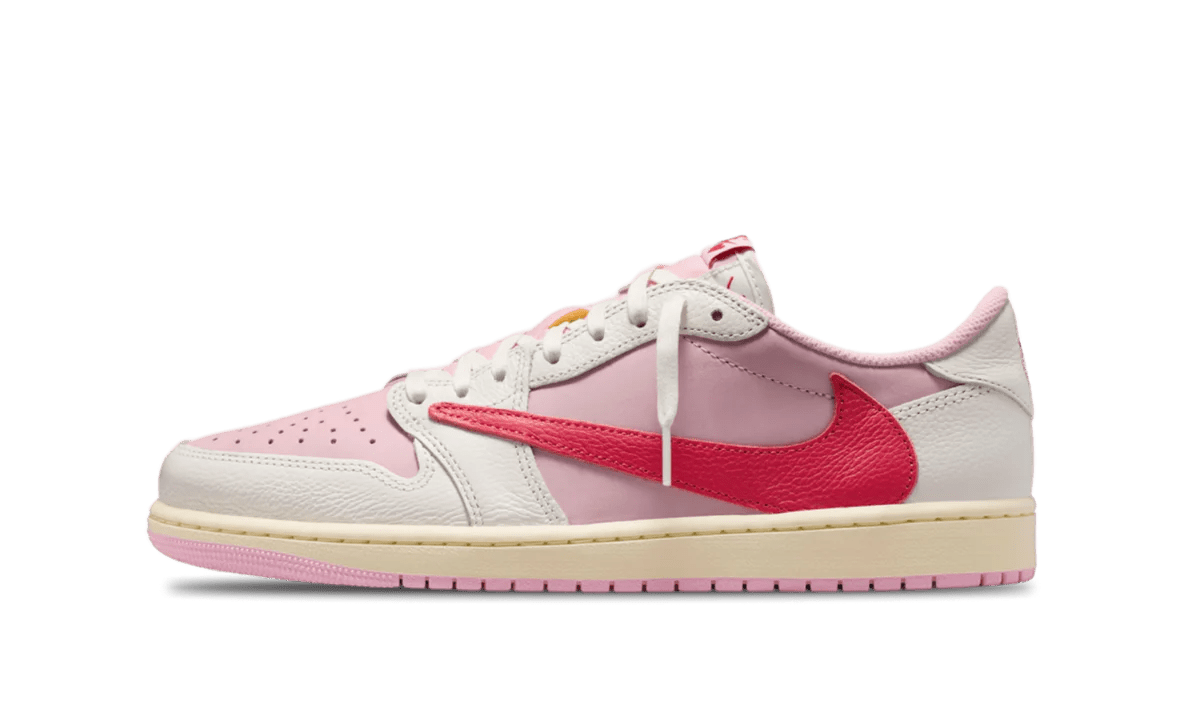 Air Jordan 1 Retro Low OG SP Travis Scott Sail Tropical Pink (IQ7604-101) - Rdrop