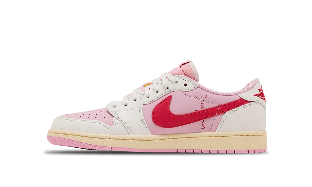Air Jordan 1 Retro Low OG SP Travis Scott Sail Tropical Pink (IQ7604-101) - Rdrop