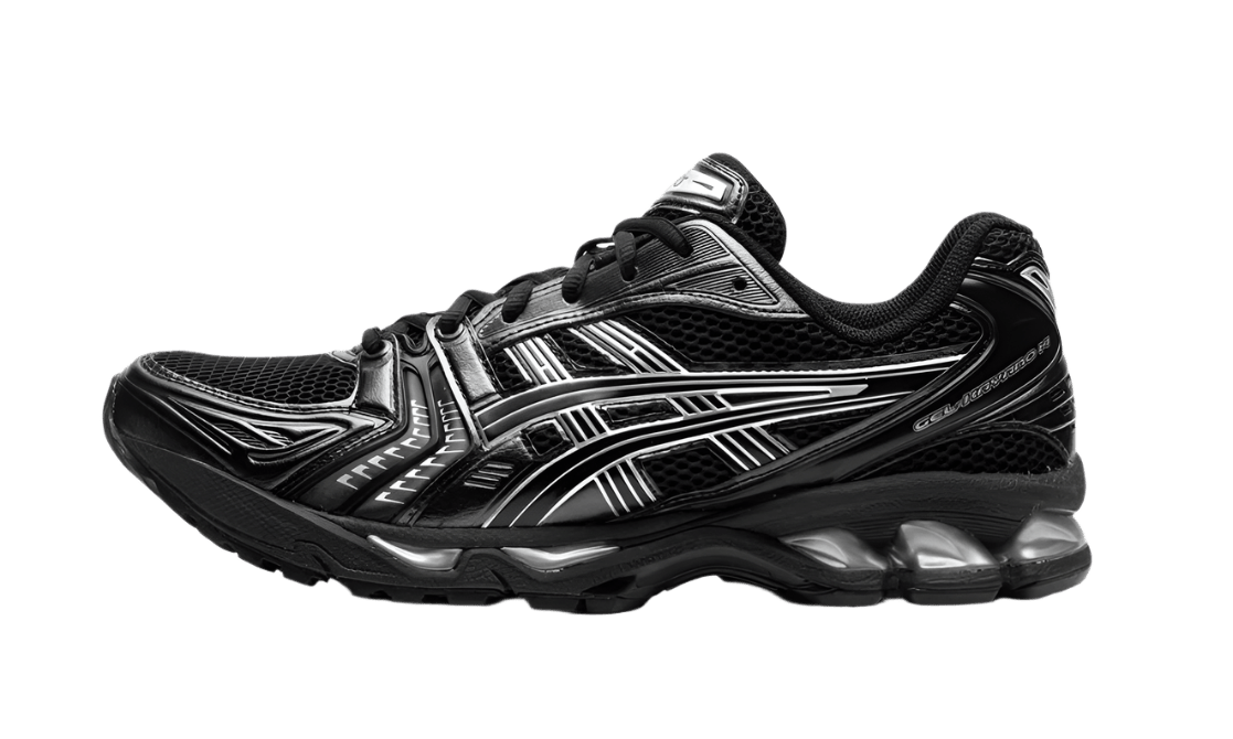 ASICS GEL-KAYANO 14 BLACK PURE SILVER - Rdrop