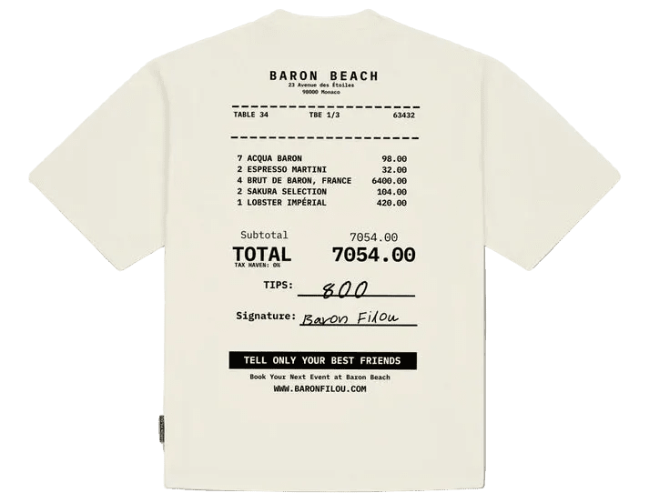 BARON FILOU BEACH BILL T - SHIRT OFF - WHITE SS26 () - Rdrop