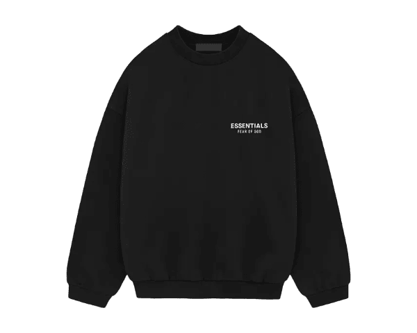 FEAR OF GOD ESSENTIALS FLEECE CREWNECK II BLACK () - Rdrop