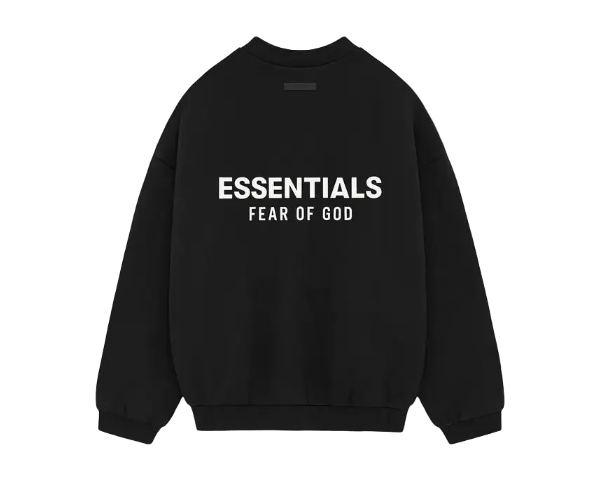 FEAR OF GOD ESSENTIALS FLEECE CREWNECK II BLACK
