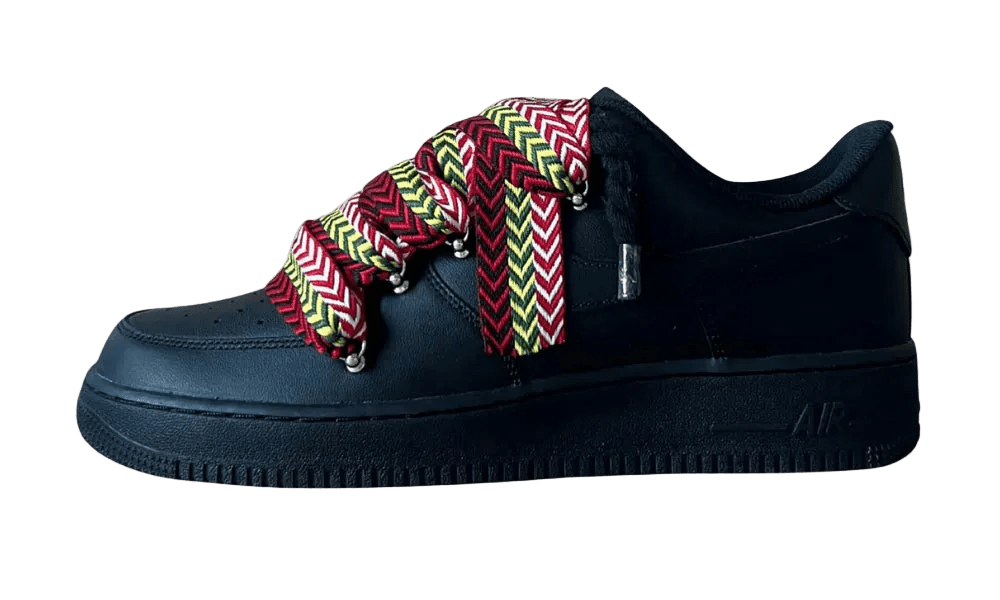 NIKE AIR FORCE 1 LOW ‘07 BLACK / LANVIN RED YELLOW ROPE () - Rdrop