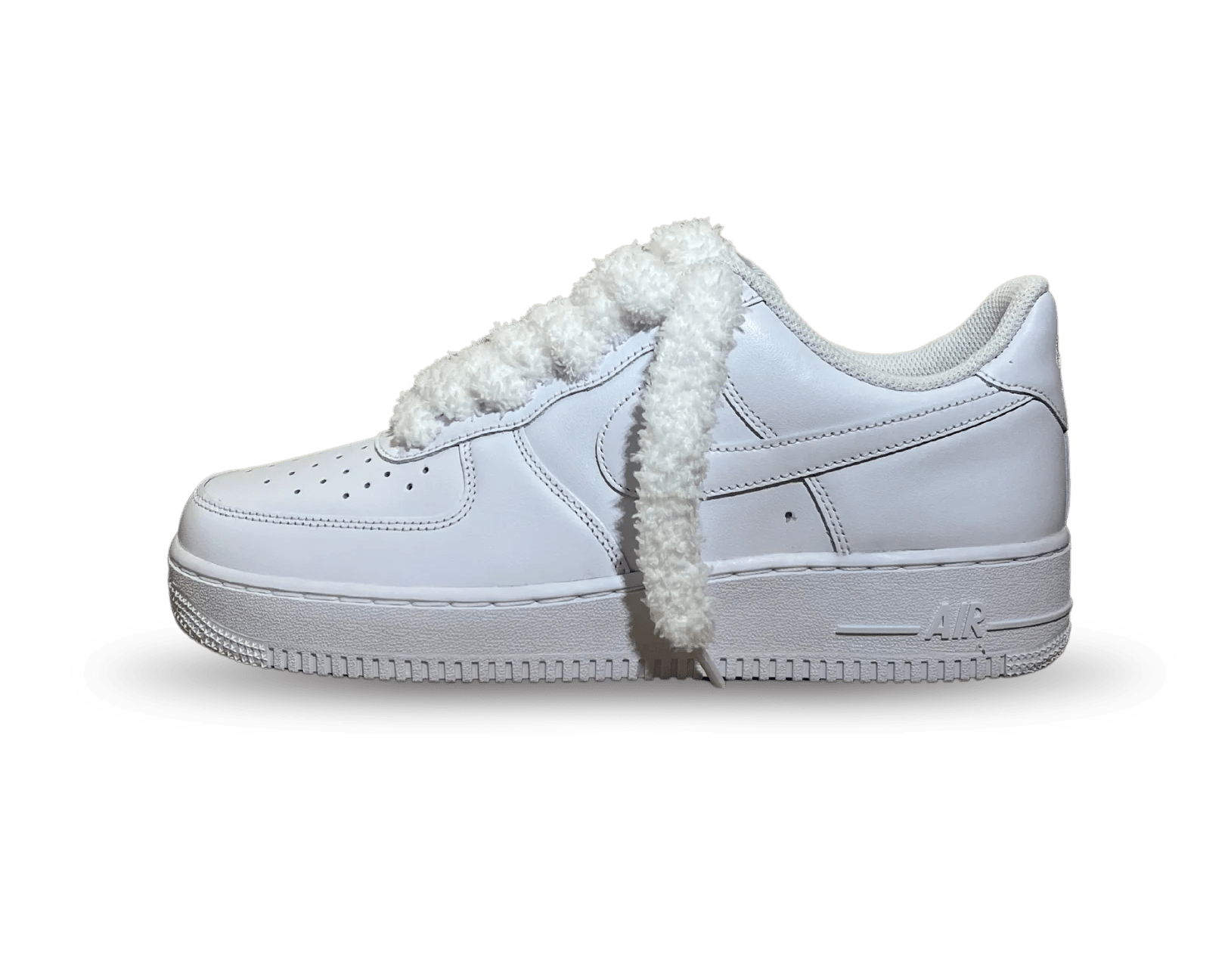 NIKE AIR FORCE 1 LOW 07 TRIPLE WHITE / FLUFFY WHITE LACE () - Rdrop