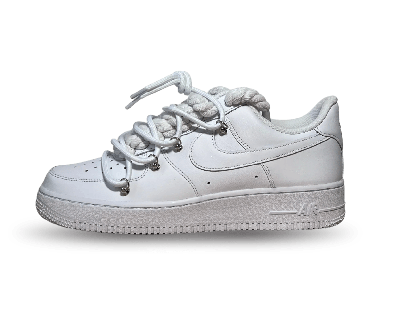 NIKE AIR FORCE 1 LOW 07 TRIPLE WHITE / WHITE ROPE DOUBLE WHITE LACE () - Rdrop