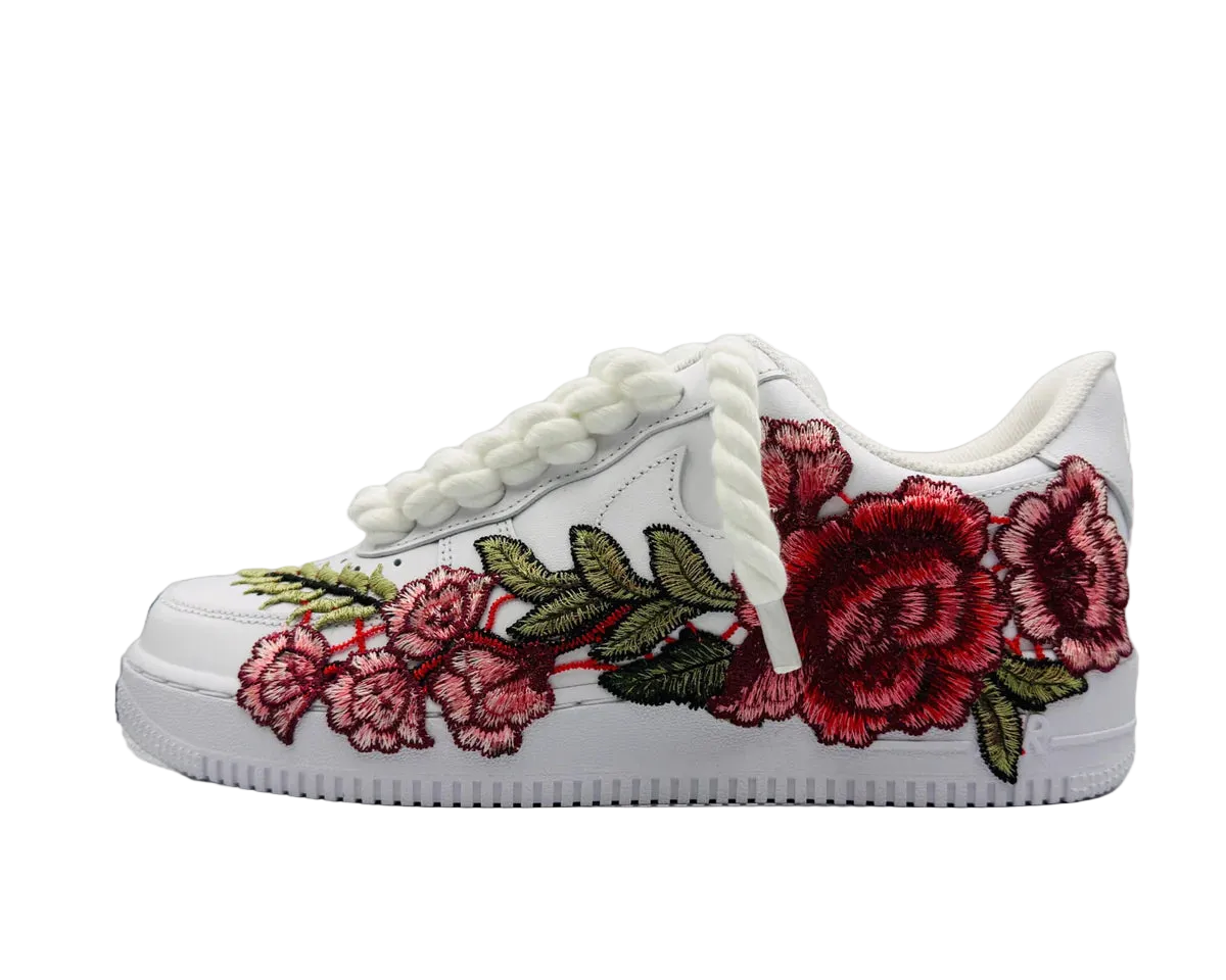 NIKE AIR FORCE 1 LOW ‘07 WHITE / ROSE ROPE LACES