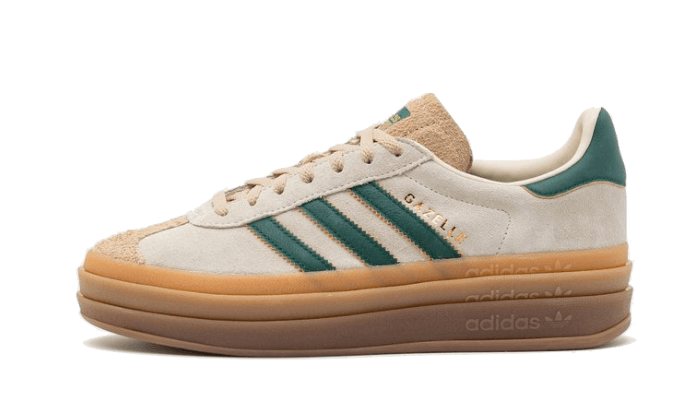 ADIDAS GAZELLE BOLD MAGIC BEIGE COLLEGIATE GREEN (ID7056) - Rdrop